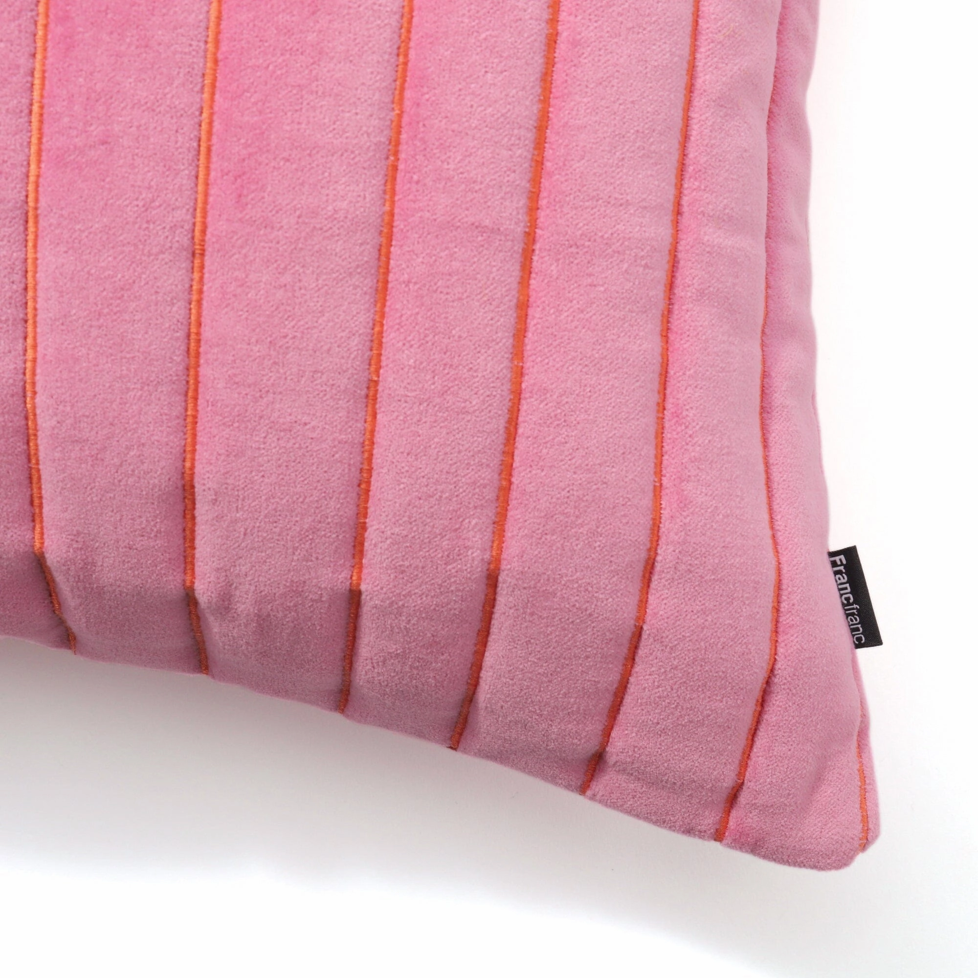 Velvet Quilt Cushion Cover 450 x 450  Pink