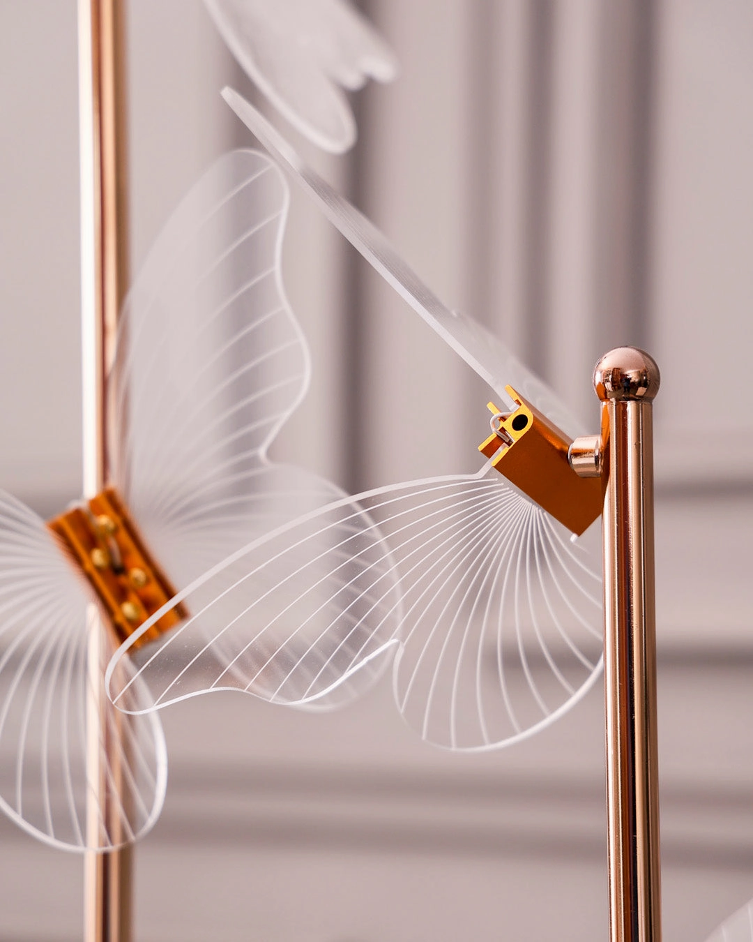 Vertical Floating Butterfly Floor Lamp