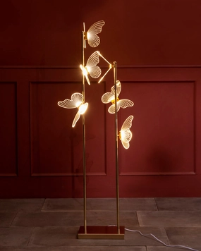 Vertical Floating Butterfly Floor Lamphome decor ,wall decor 