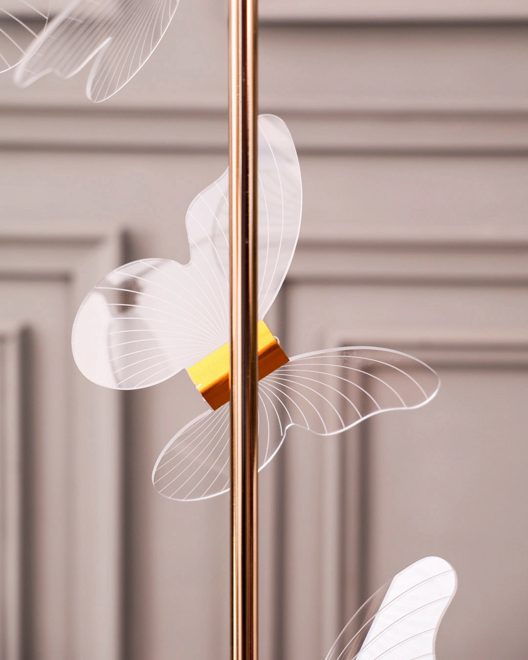 Vertical Floating Butterfly Floor Lamp