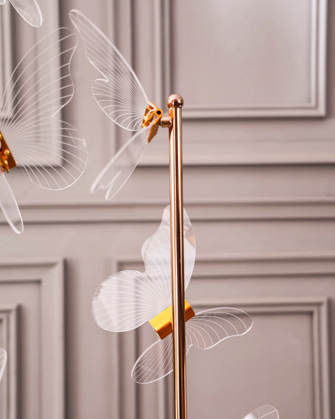 Vertical Floating Butterfly Floor Lamp
