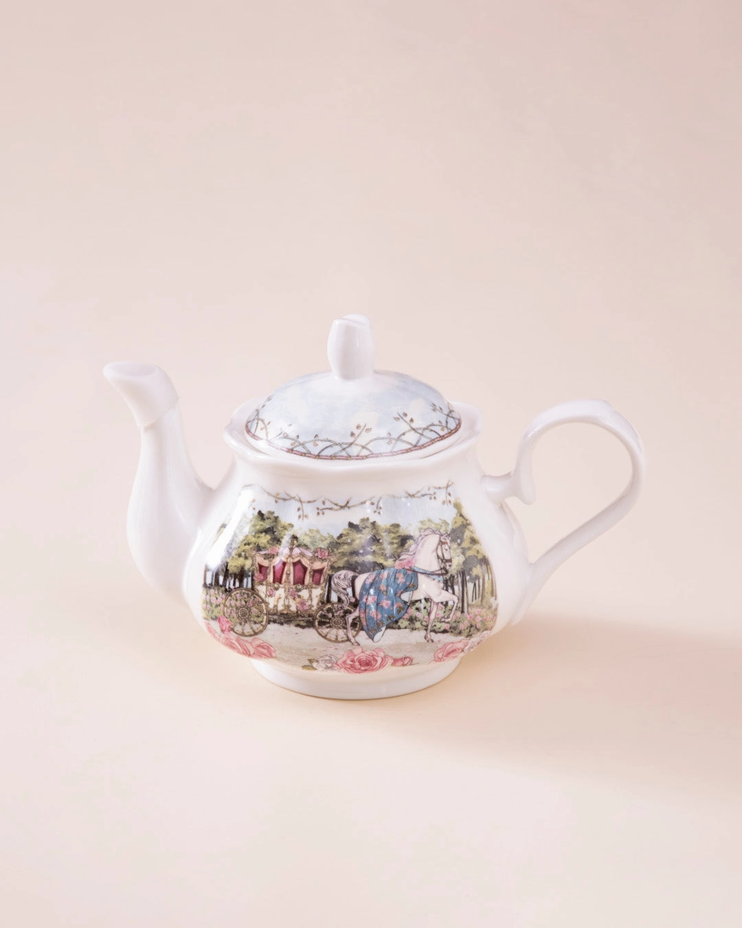 Victorian Carriage Ceramic Kettle