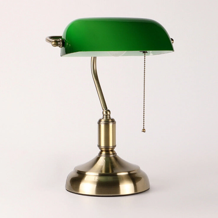 Vintage Bankers Lamp in Greentable lamp,smart table lamp