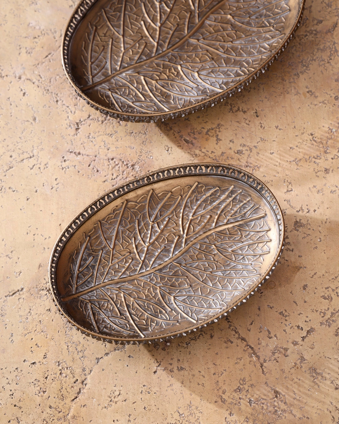 Vintage Birch Leaf Serving Tray - Small