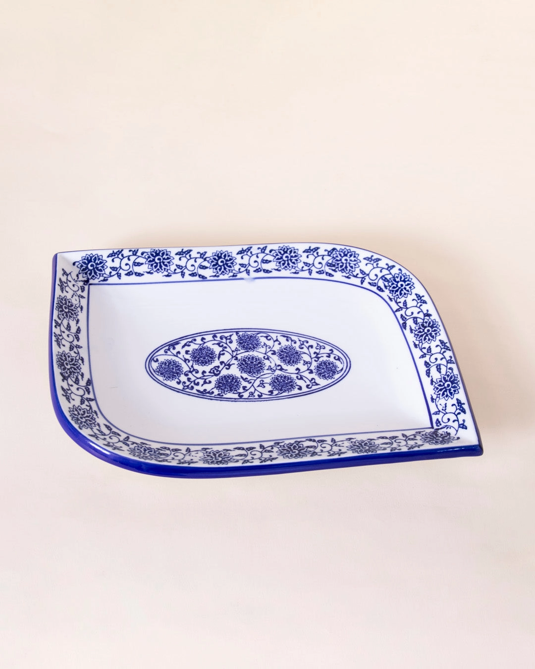 Vintage Blue & White Platter - Large