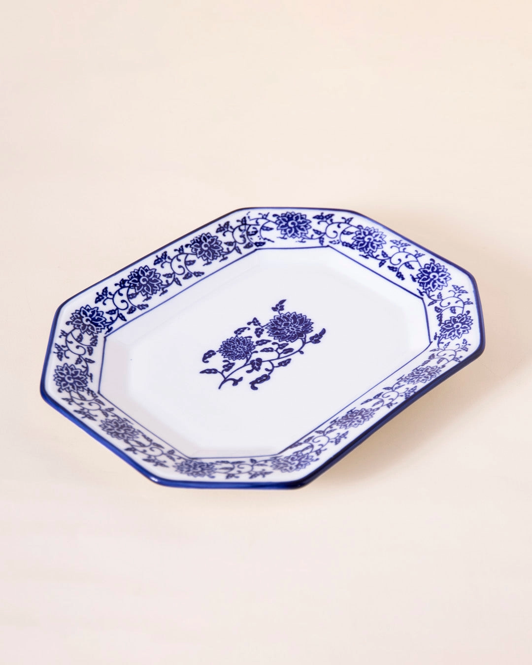 Vintage Blue & White Platter - Small