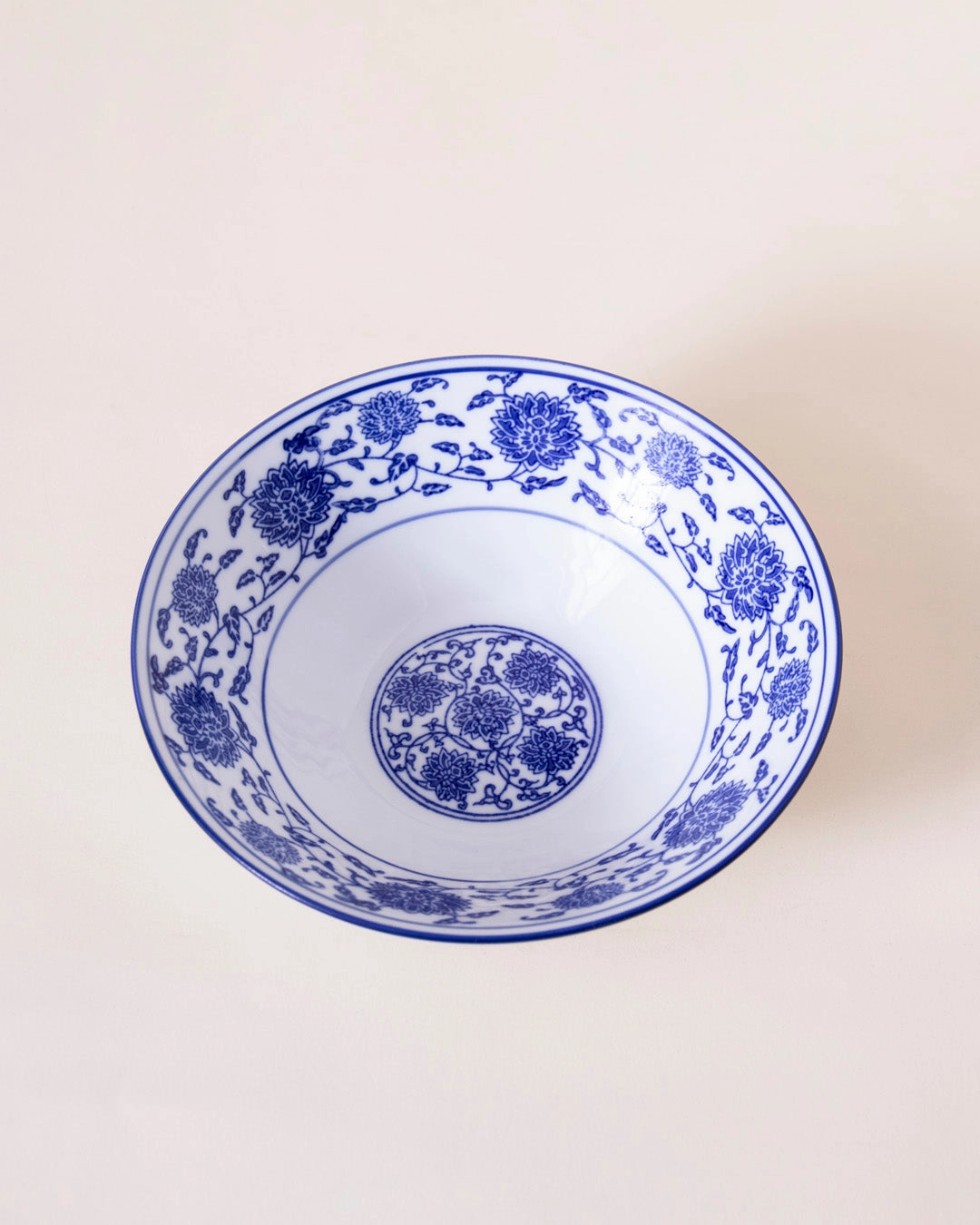 Vintage Blue & White Serving Bowl - Large