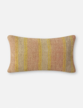 Vintage Lumbar Pillow No. 126, 12" x 20"bedding sets ,throw blankets 
