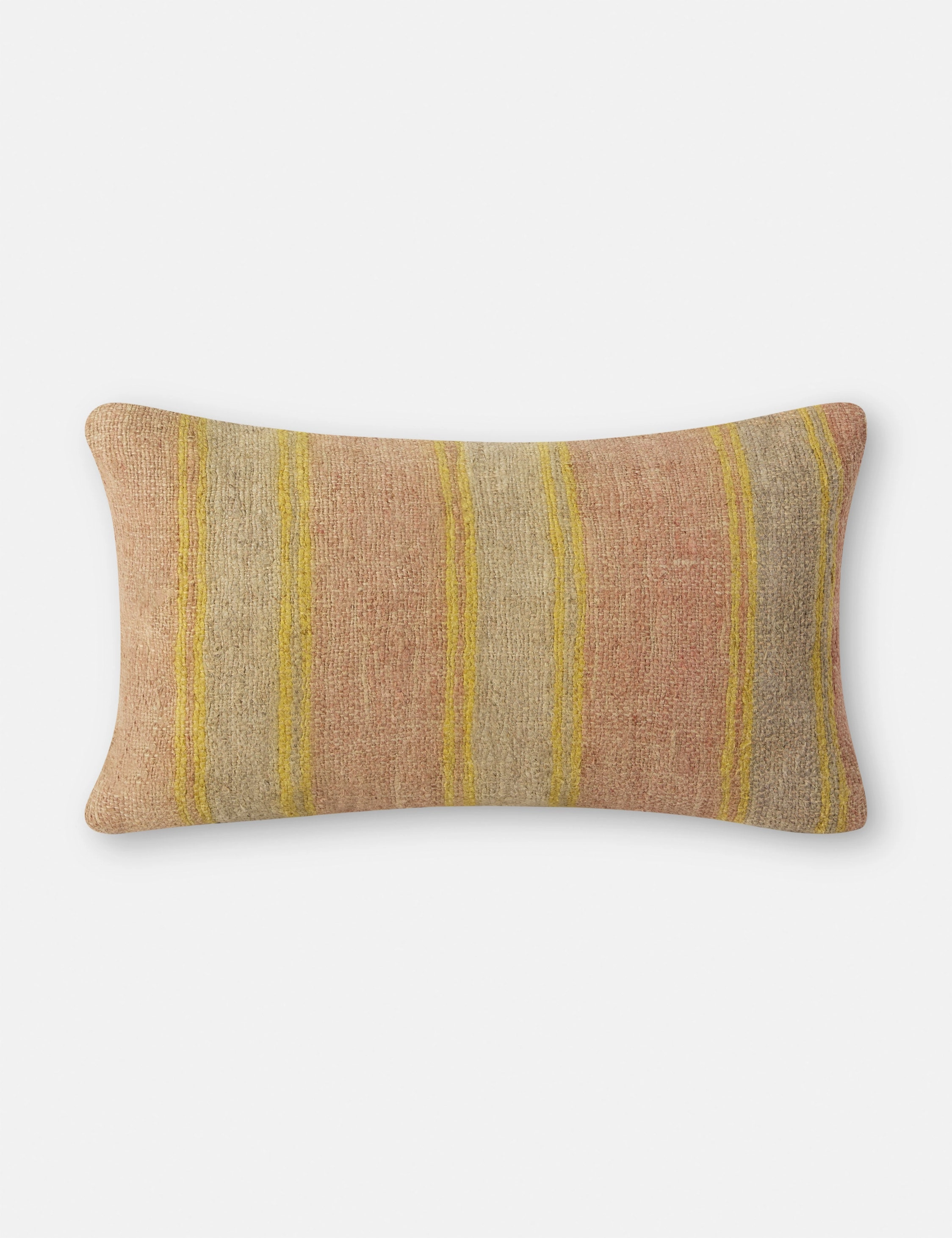 Vintage Lumbar Pillow No. 126, 12" x 20"bedding sets ,throw blankets 