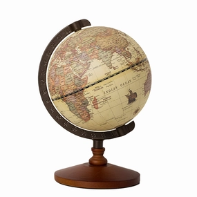 Vintage Style World Globe with Wooden Standhome decoration ,modern home decor 