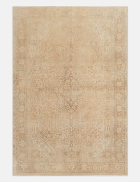 Vintage Turkish Hand-Knotted Wool Rug No. 315, 6'5" x 9'4"modern color block patchwork rug