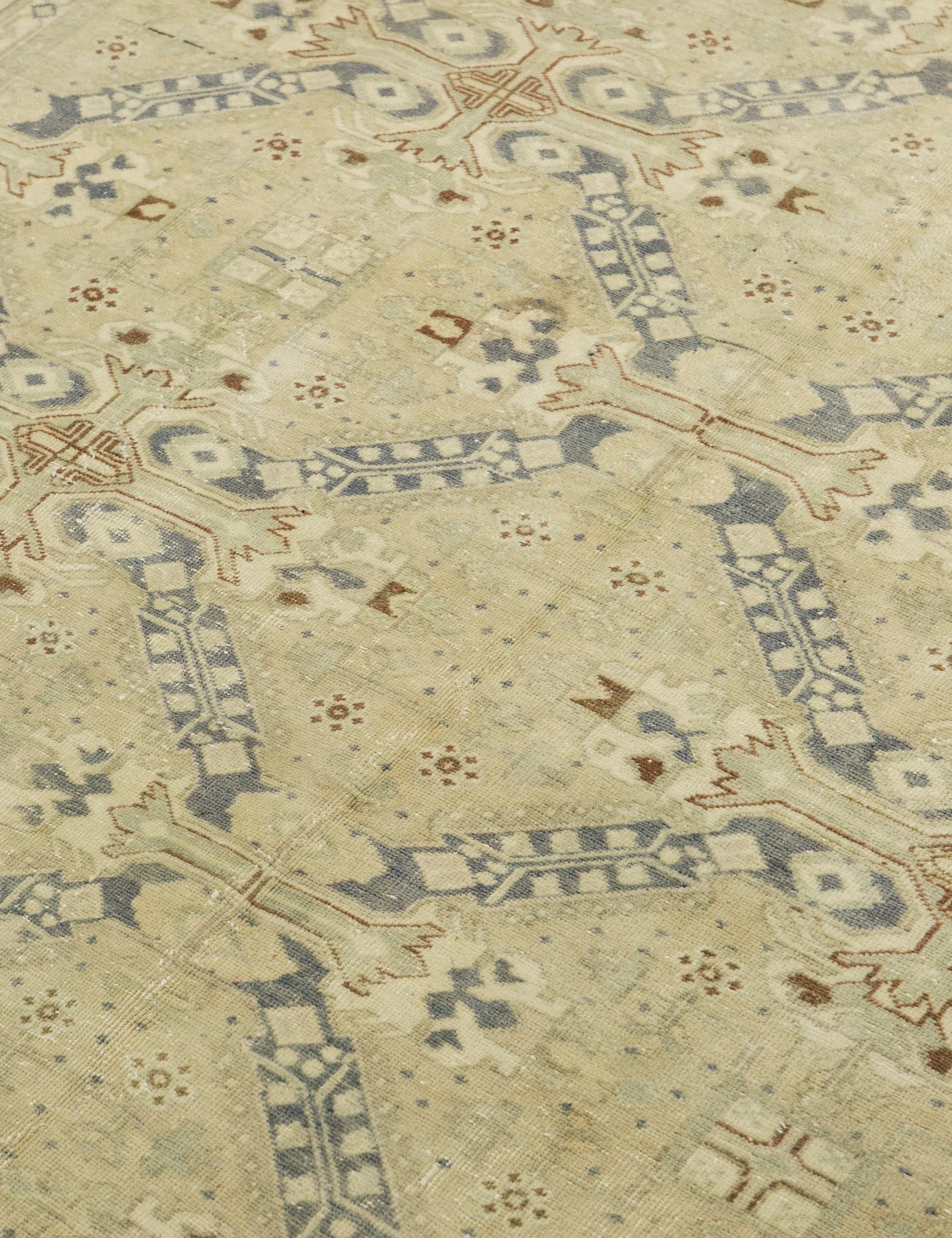 Vintage Turkish Hand-Knotted Wool Rug No. 382, 6'5" x 9'5"