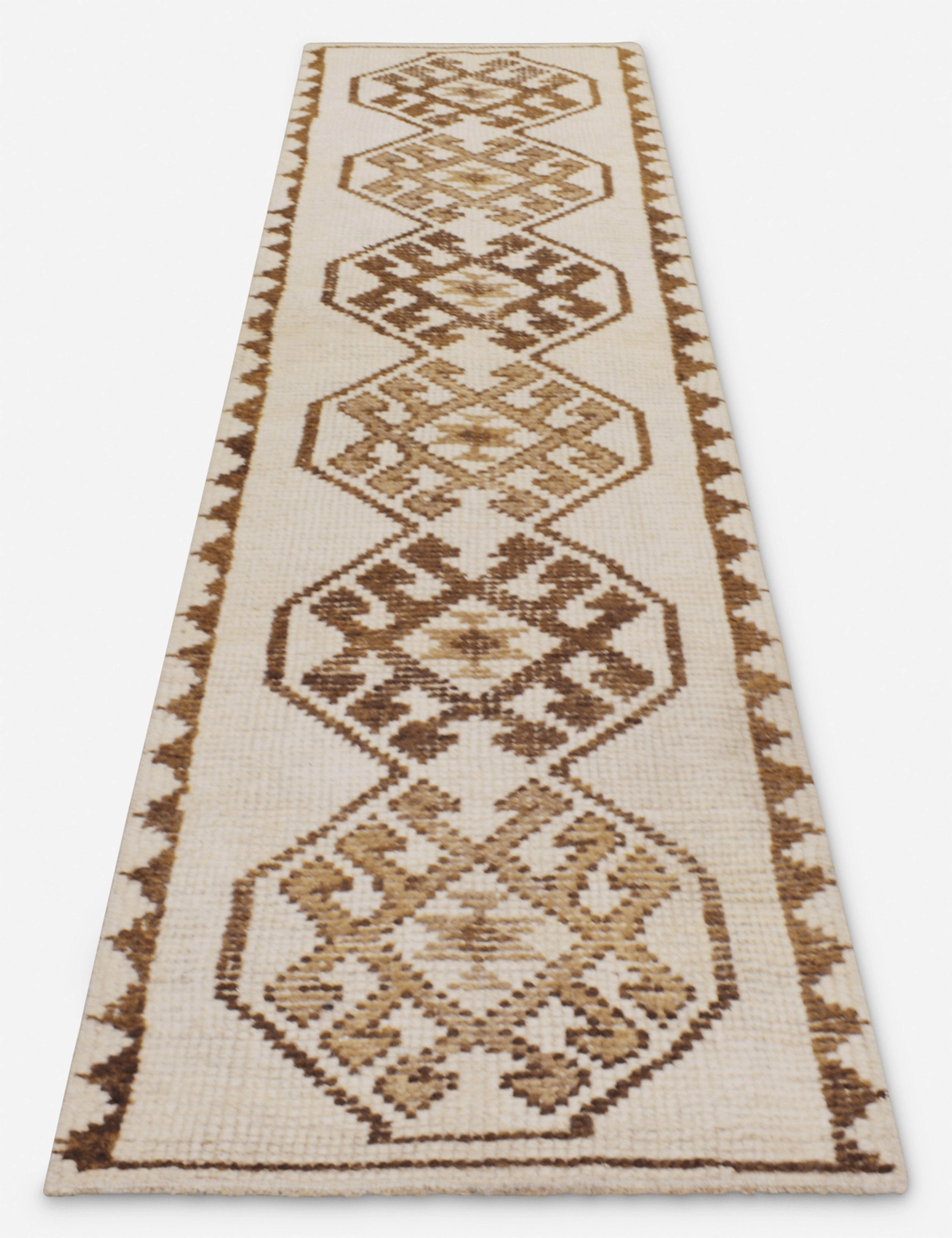 Vintage Turkish Hand-Knotted Wool Runner Rug No. 252, 2'6" x 10'7"