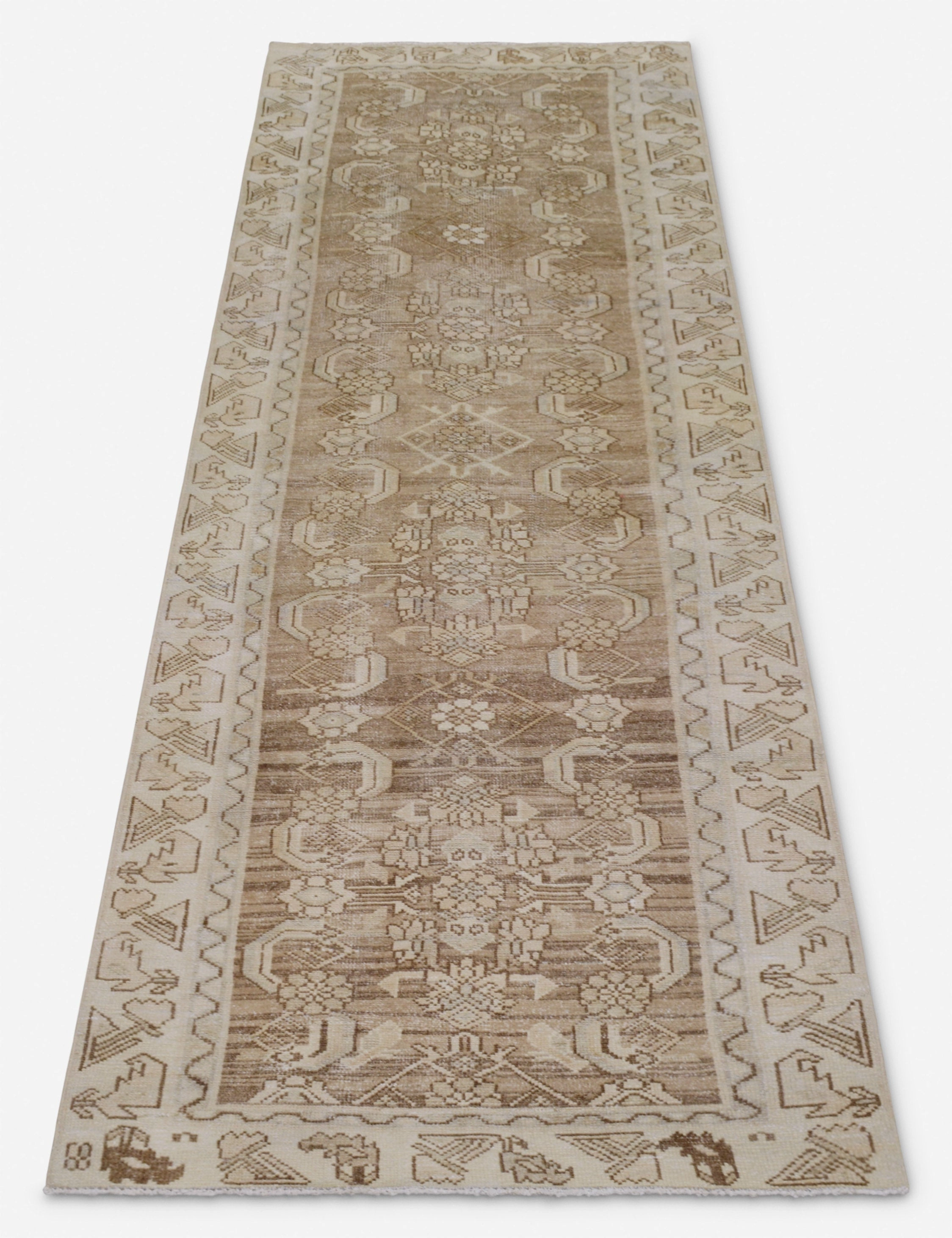 Vintage Turkish Hand-Knotted Wool Runner Rug No. 257, 2'9" x 9'
