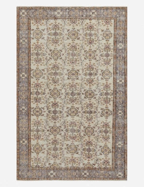 Vintage Turkish Rug No. 146, 6'3" x 10'modern color block patchwork rug