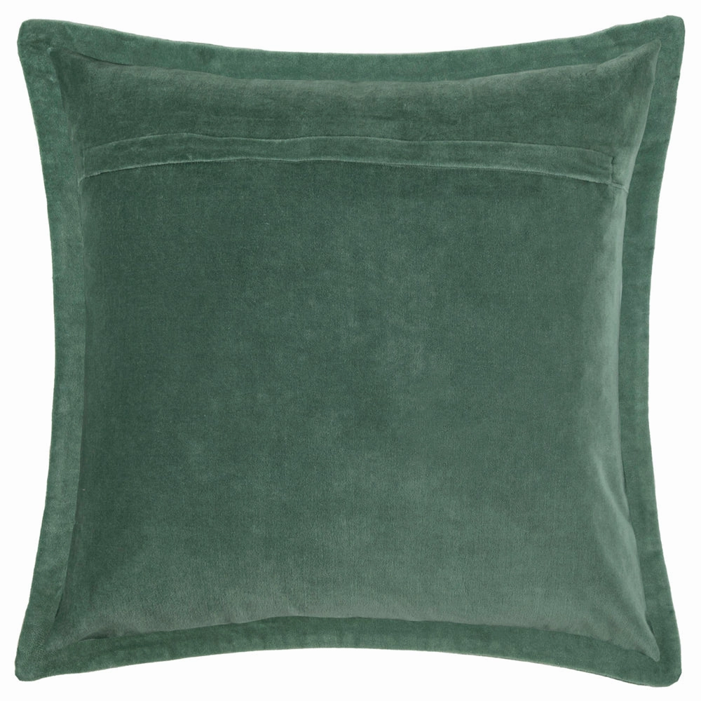 Waghoba Embroidered Feather Cushion Aqua