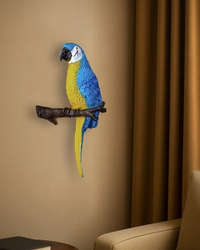 Wall Mounted Tropical Macaw Figurinenordic style wall decor
