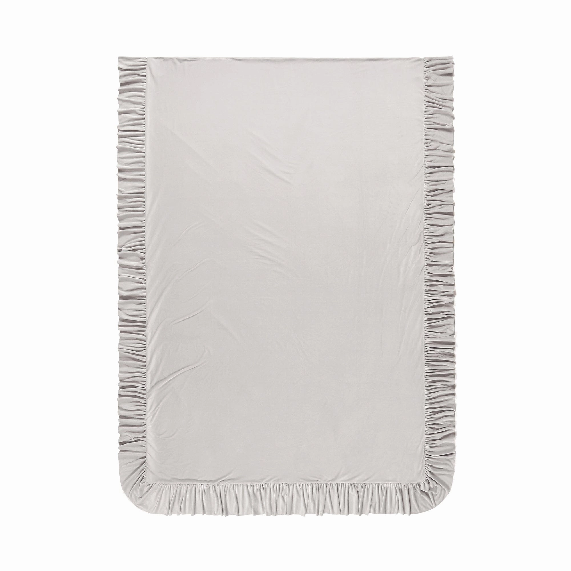 Warmy Argan Oil Frill Comforter Case  Single Grey