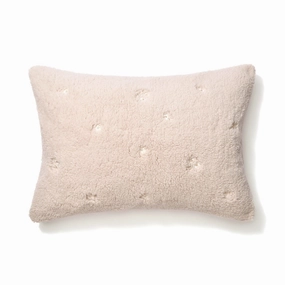 Warmy Flower X Boa Pillow Case 700 X 500 Beigebedding sets ,throw blankets 