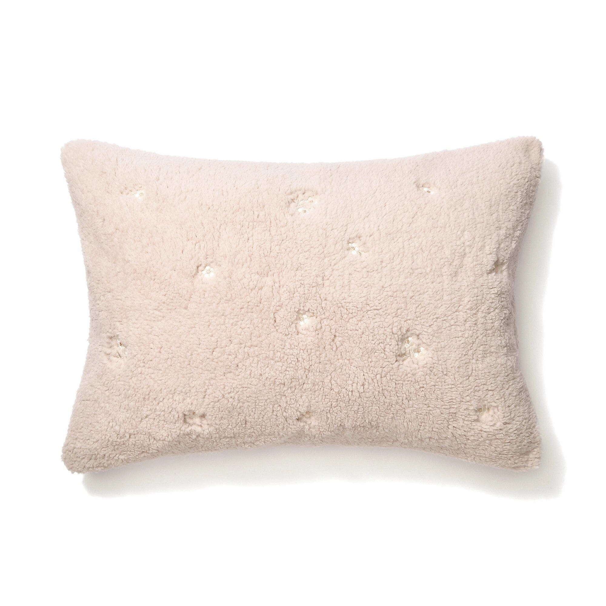 Warmy Flower X Boa Pillow Case 700 X 500 Beigebedding sets ,throw blankets 