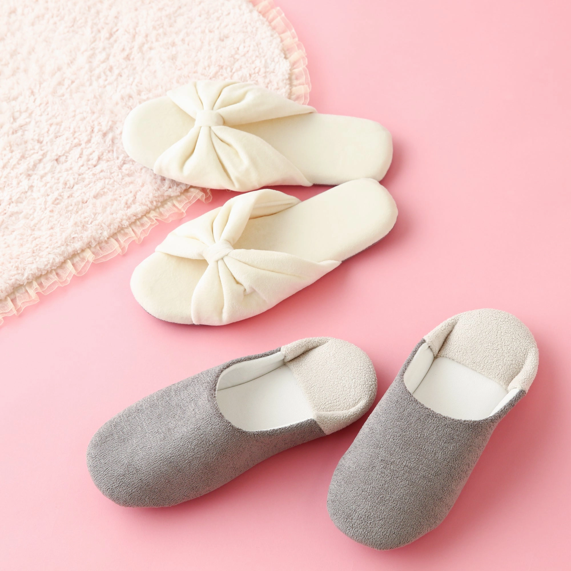 Washable Shell Room Shoes White
