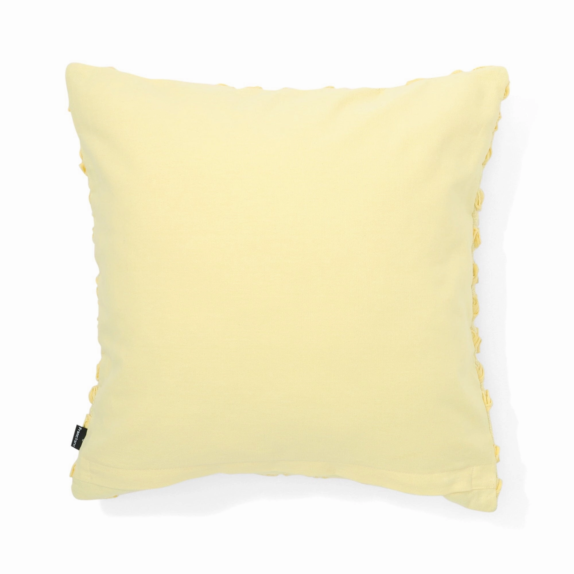 Wave Code Cushion Cover 450 x 450 Yellow