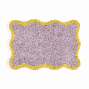 Wave Frame Mat 700 X 500 Purple X Yellowbedding sets ,throw blankets 