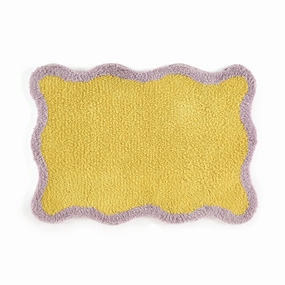 Wave Frame Mat 700 X 500 Yellow X Purplebedding sets ,throw blankets 