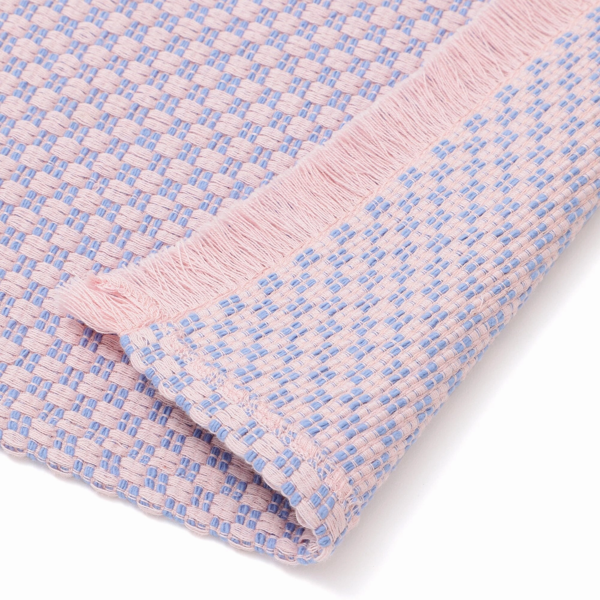 Weave Lunch Mat Checkered Pink X Blue