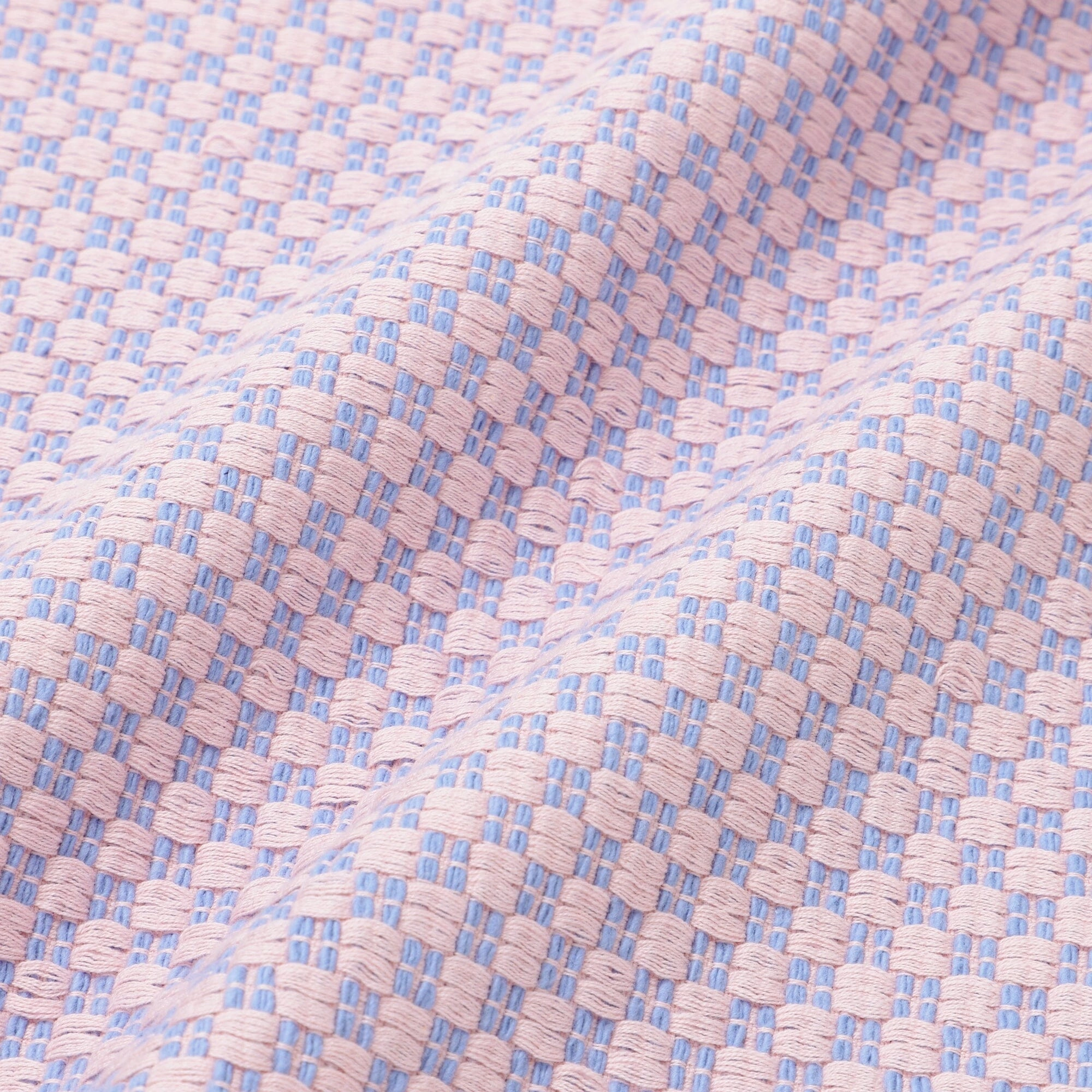 Weave Lunch Mat Checkered Pink X Blue