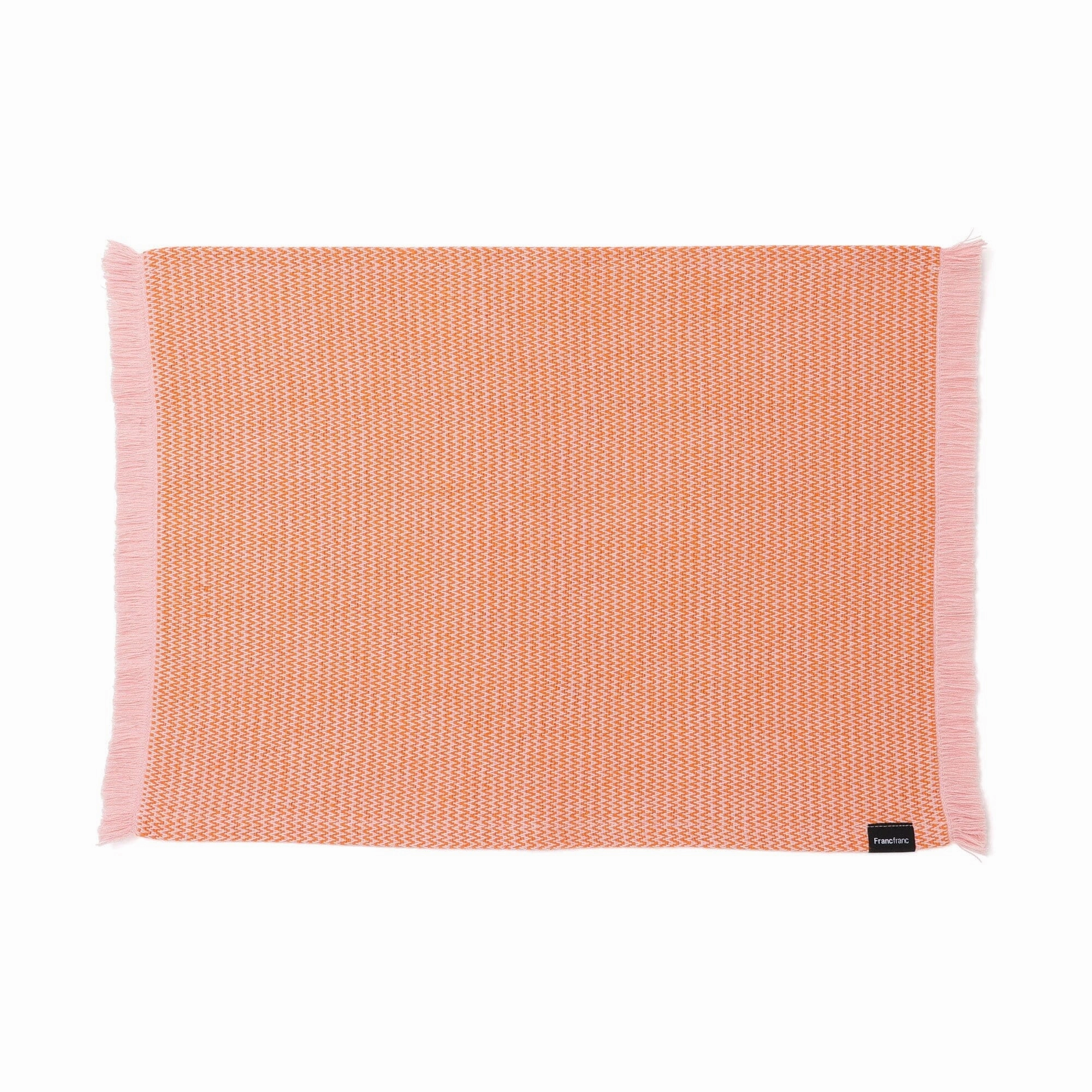 Weave Lunch Mat Chevron Orange X Pinkwaterproof oil-proof tablecloth