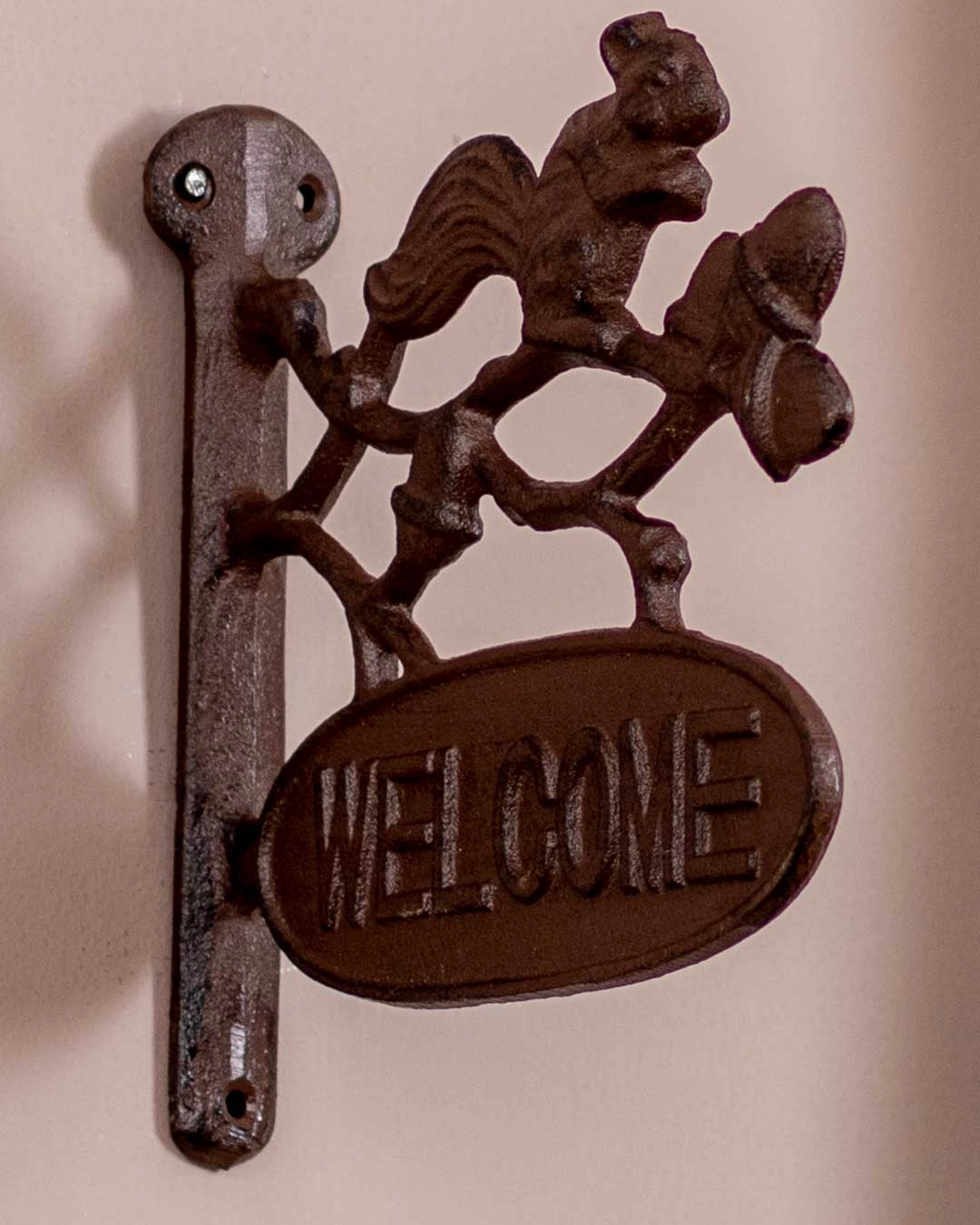 Welcome - Cast Iron Wall Mounted Sign