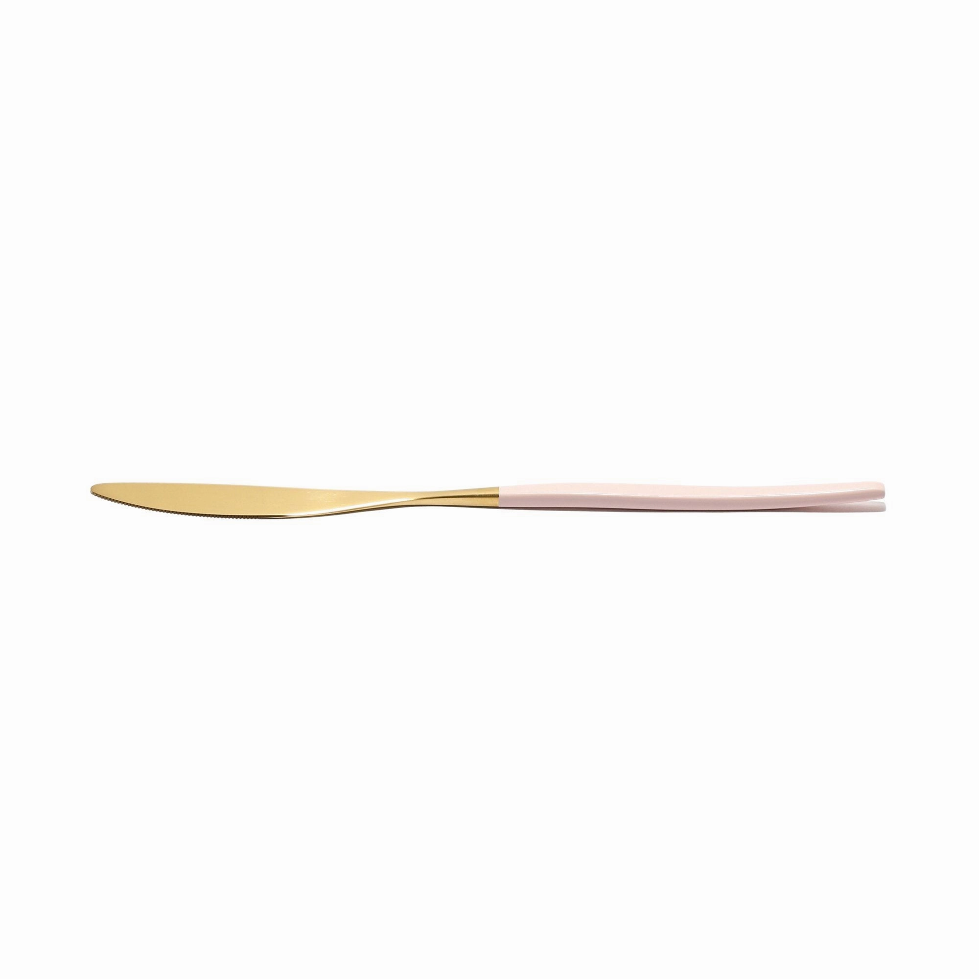 Welle Dinner Knife Gold X Pink