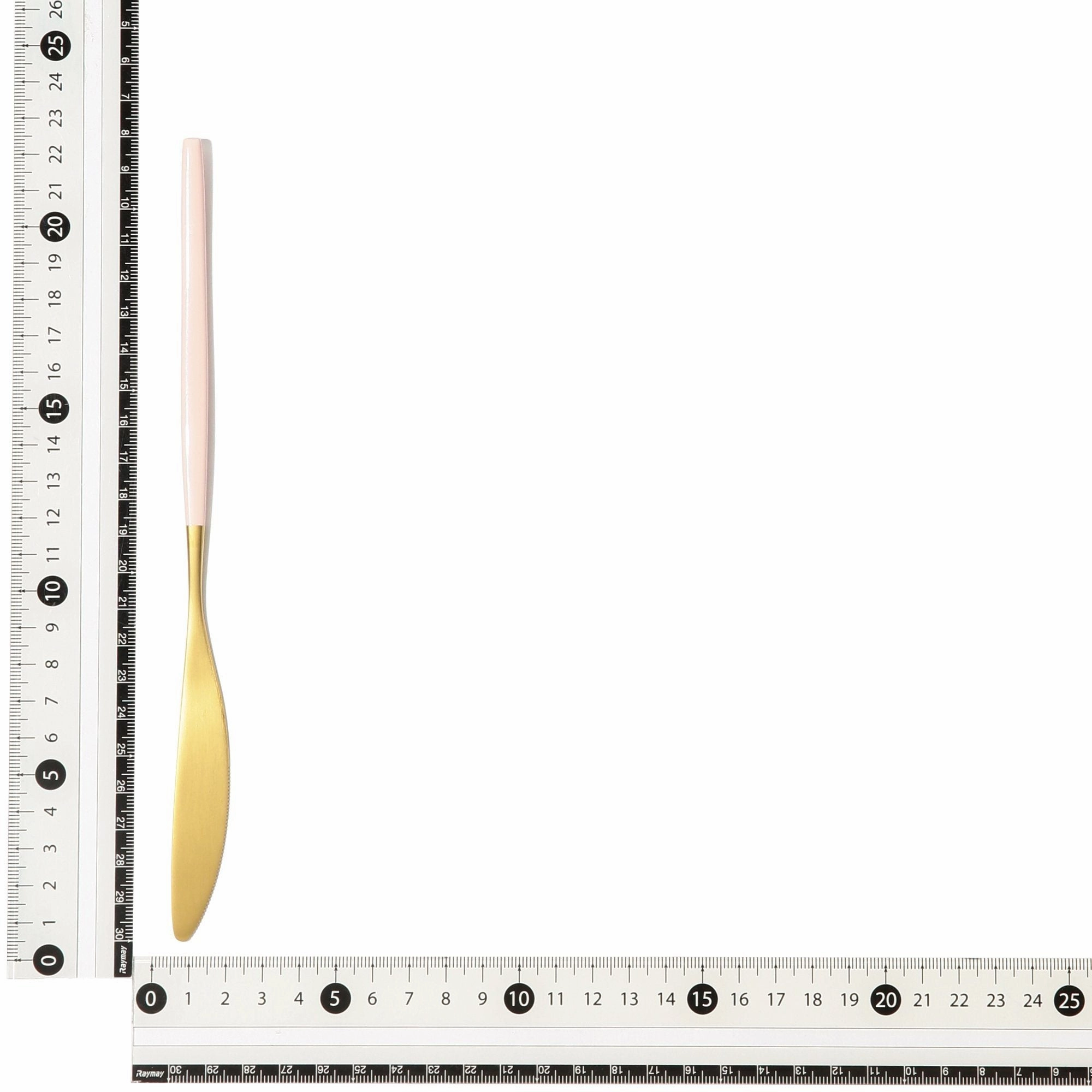 Welle Dinner Knife Gold X Pink