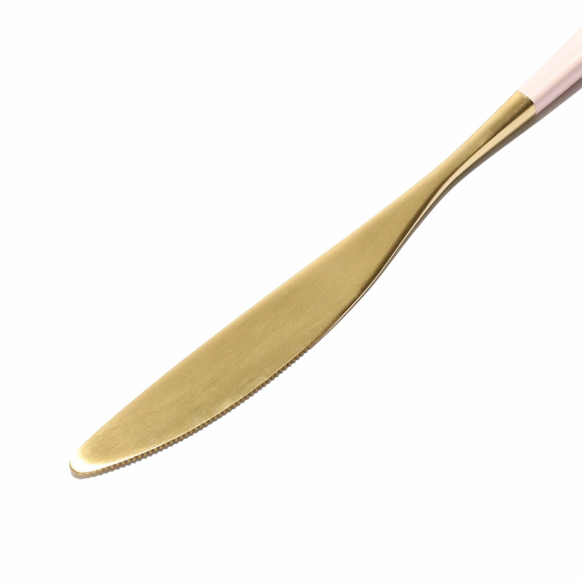 Welle Dinner Knife Gold X Pink