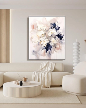 Whispers Bloo 3D Abstract Oil Paintingnordic style wall decor