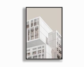 White Building Portraitmodern abstract painting decor