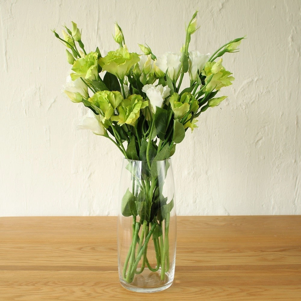 White Lisianthus Silk Flowers - Set of 3 Stems