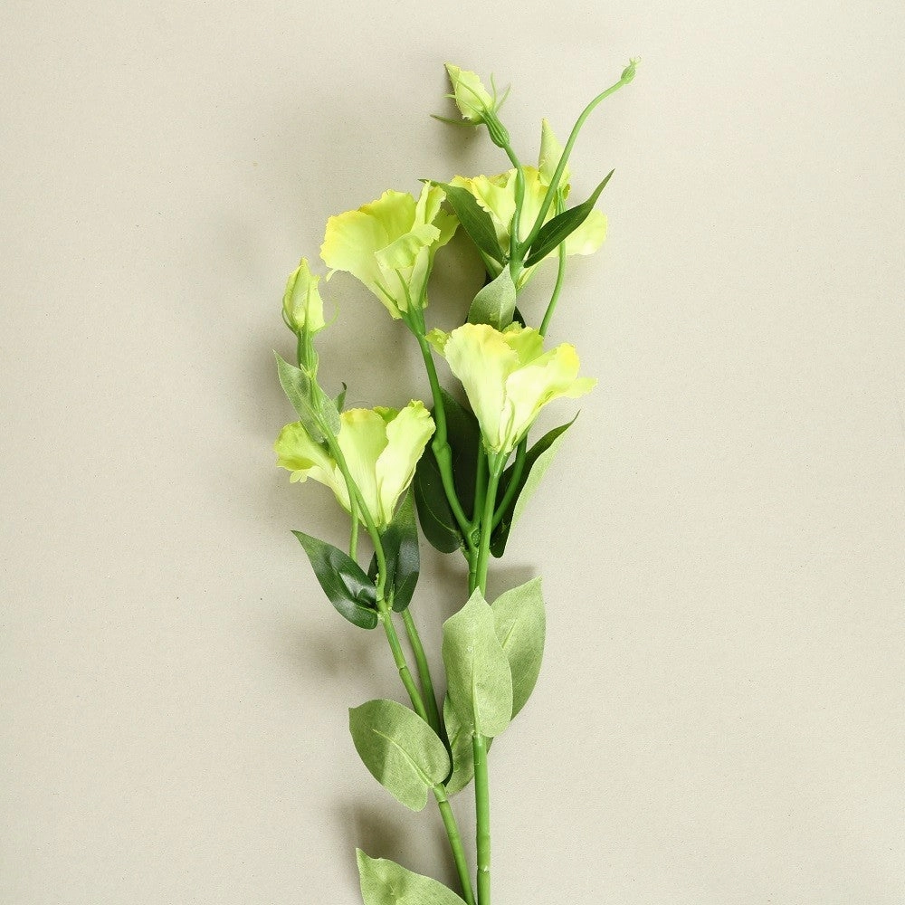 White Lisianthus Silk Flowers - Set of 3 Stems