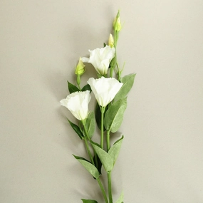 White Lisianthus Silk Flowers - Set of 3 Stemshome decoration ,modern home decor 
