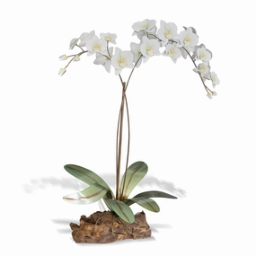 White Metal Orchid with Wood Basebedding sets ,throw blankets 