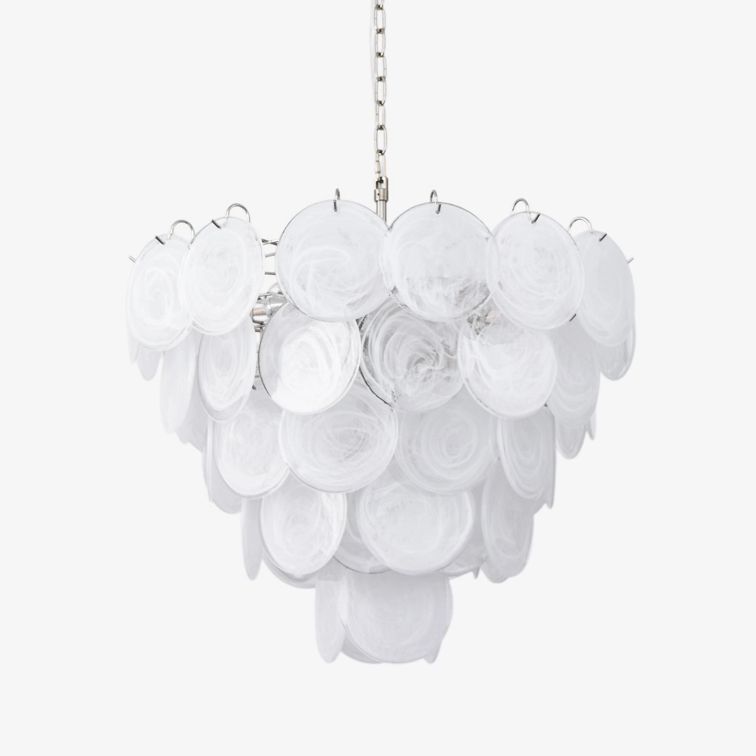 White Murano Disc Chandelierrustic chandelier,bedroom chandelier 