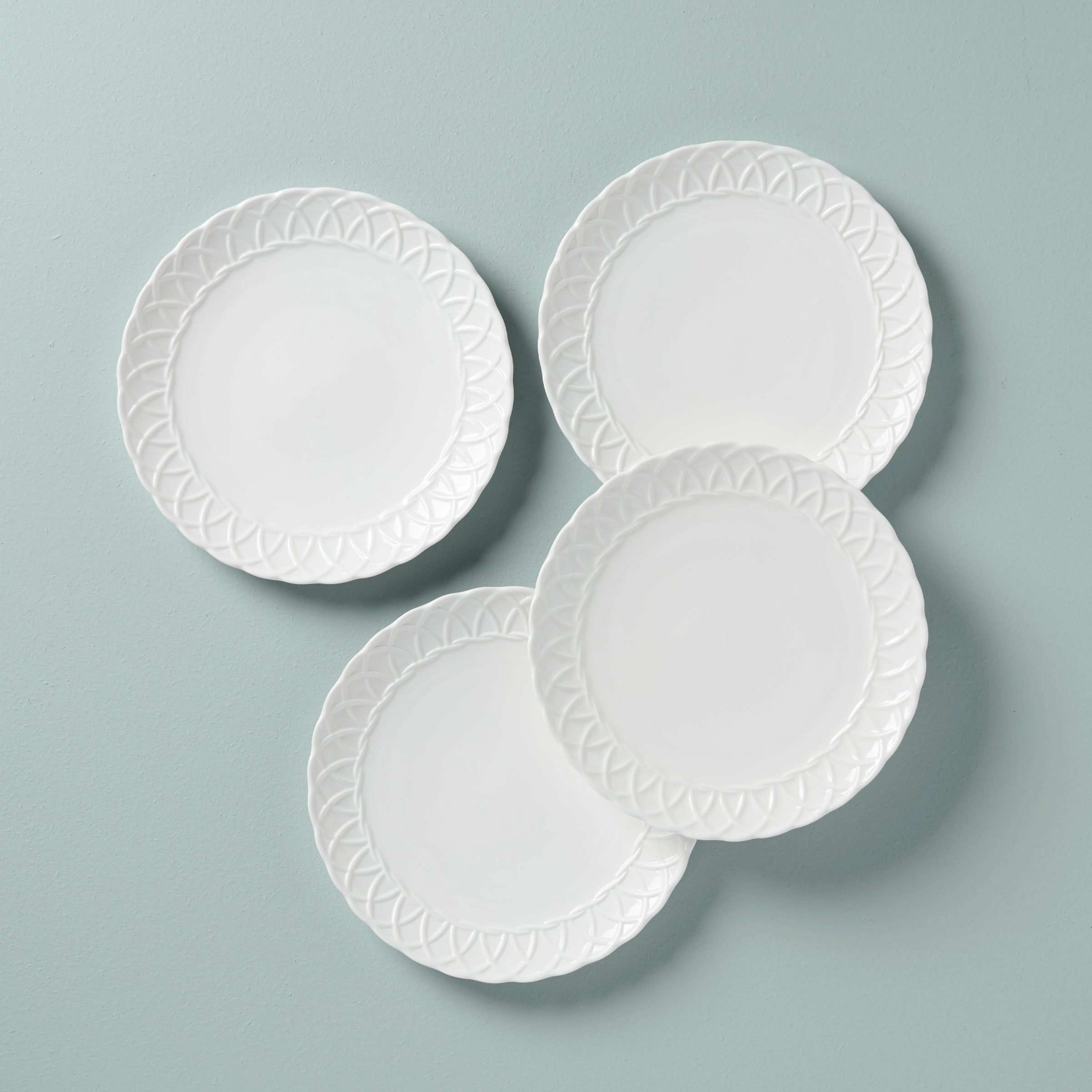 Wicker Creek Accent Plates - Set of 4easter decorations ,easter centerpiece 