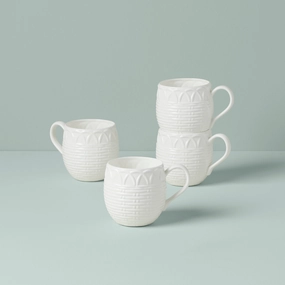 Wicker Creek Mugs - Set of 4easter decorations ,easter centerpiece 