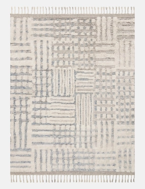 Willow Hand-Knotted Wool Rugmodern color block patchwork rug