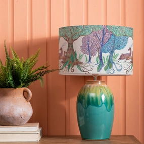 Willow Woods Eva & Eucalypt Complete Table Lamp Aqua/Linenmodern home decor ,home decor for bedroom 