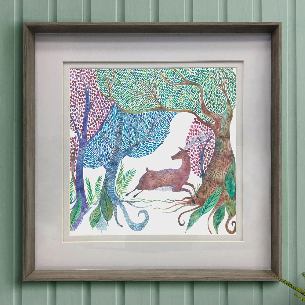 Willow Woods Framed Print Nut