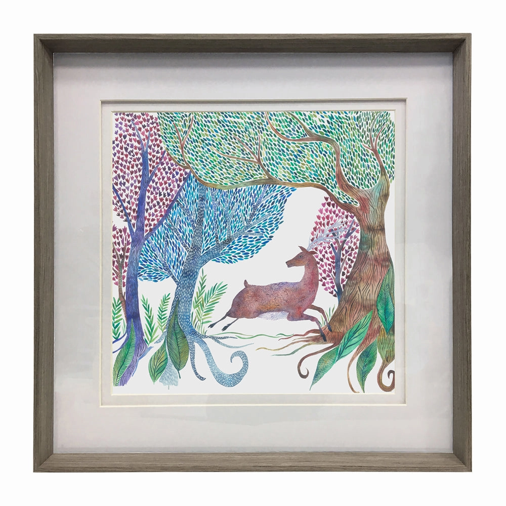 Willow Woods Framed Print Nut