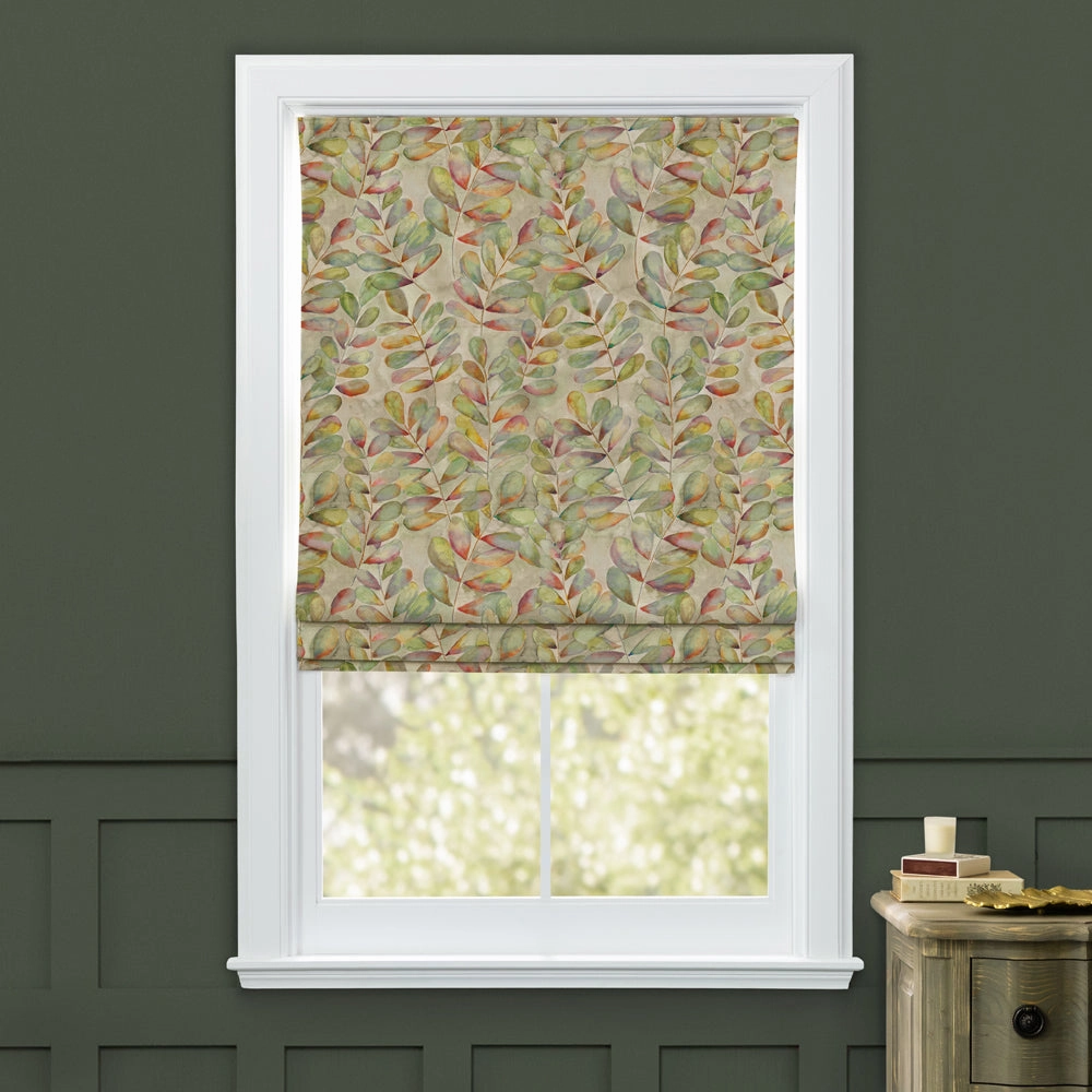 Willowsmere Printed Cotton Made to Measure Roman Blinds Coral