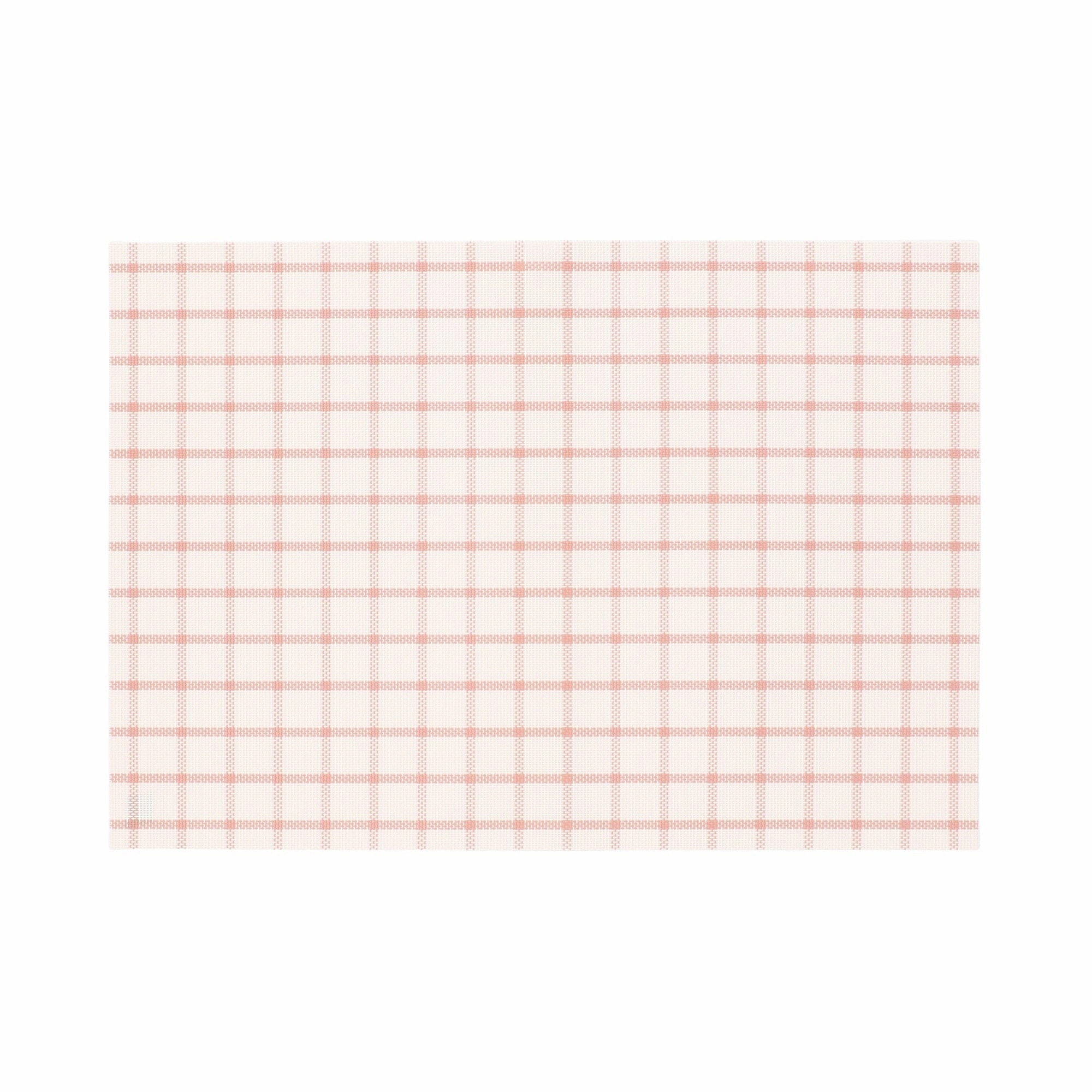 Windowpane Check Lunch Mat Pinkwaterproof oil-proof tablecloth